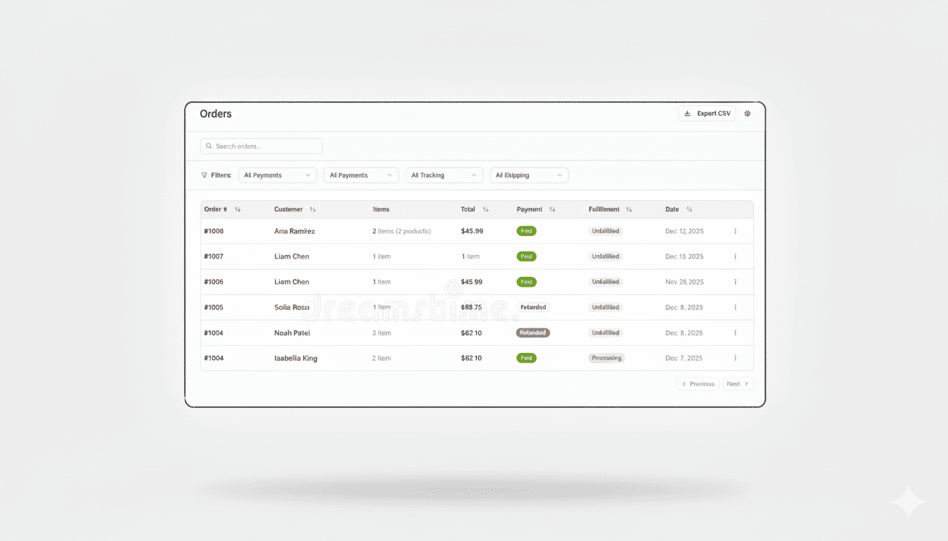 Orders Dashboard
